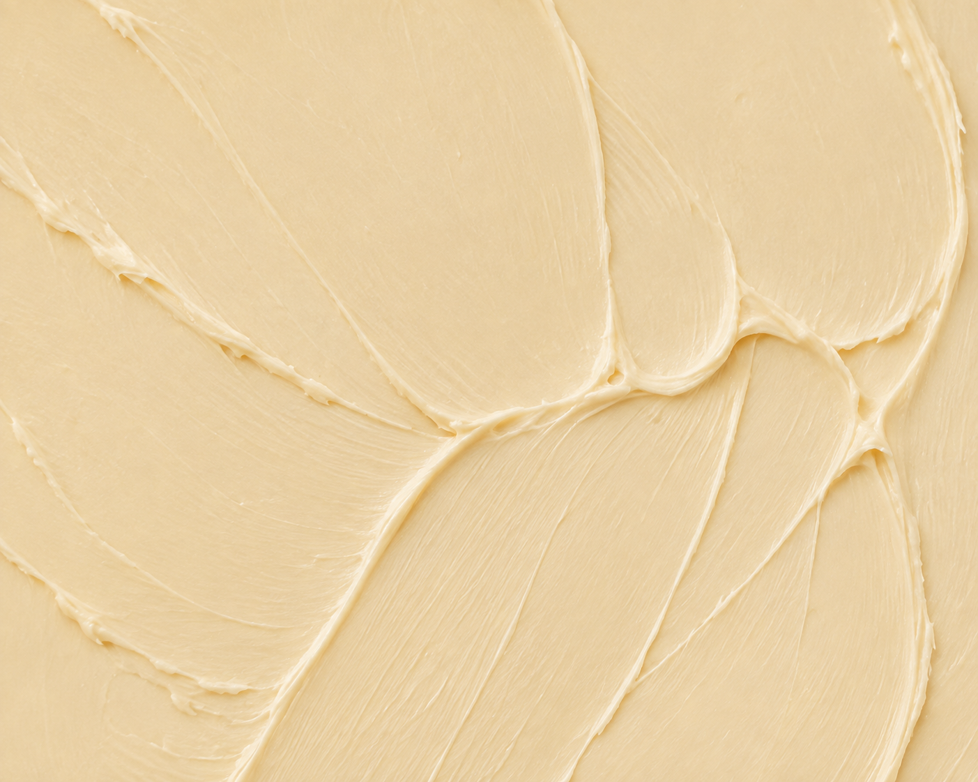 Texture de beurre fouetté, travaillée à la spatule